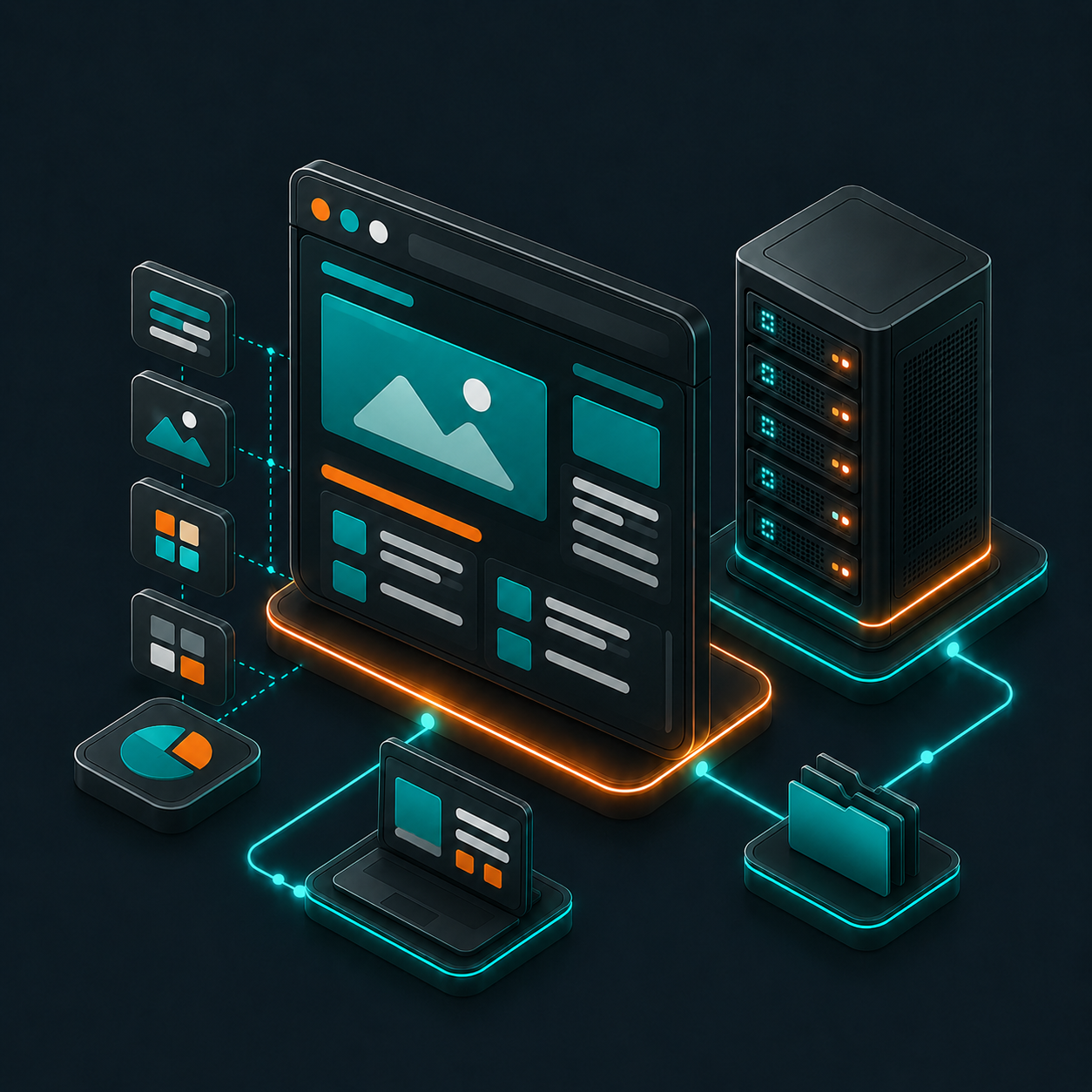 WordPress Hosting Diagram